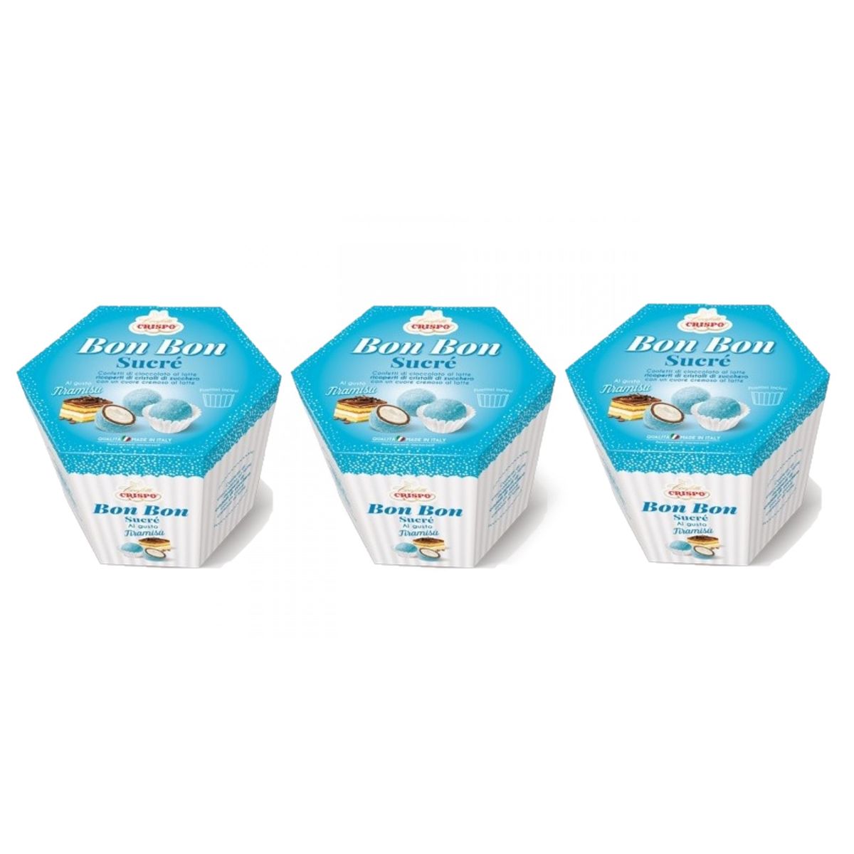 Confetti Crispo Bon Bon Sucré Tiramisù 500 Gr. 3 pezzi