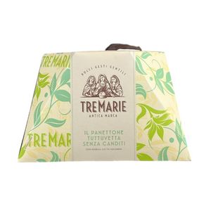 Tre Marie Panettone with Sultanas 1kg – Classic Italian Panettone without Candied Fruit – Made with 100% Italian Wheat