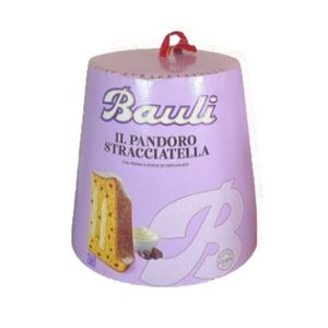 Bauli Il Pandoro Stracciatella 750g – Dolce soffice con crema alla panna e gocce di cioccolato, lievitazione naturale Made in Italy