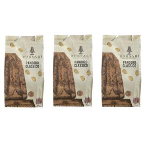 Borsari Classic Pandoro 750 g – Traditional Italian Naturally Leavened Christmas Cake with Powdered Sugar_0