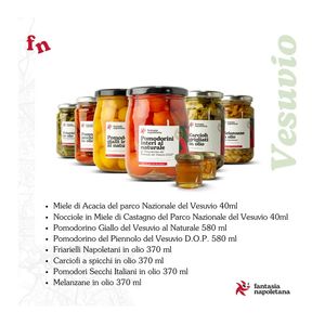 Fantasia Napoletana Box Regalo “Vesuvio” – Specialità Tipiche del Vesuvio: Mieli, Pomodorini, Friarielli e Verdure in Olio