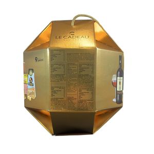 Le Cadeau Gran Selezione Hamper 9 Pieces | Italian Gourmet Selection with Parmigiano Reggiano, Wine & Delicacies_1