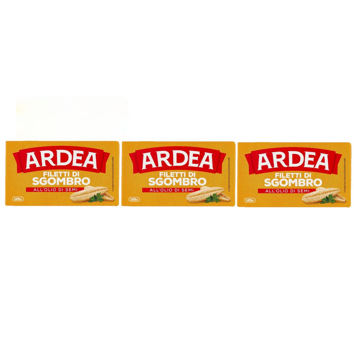 Ardea Filetti Di Sgombro all'Olio di Semi 125 Gr - 3 Pezzi
