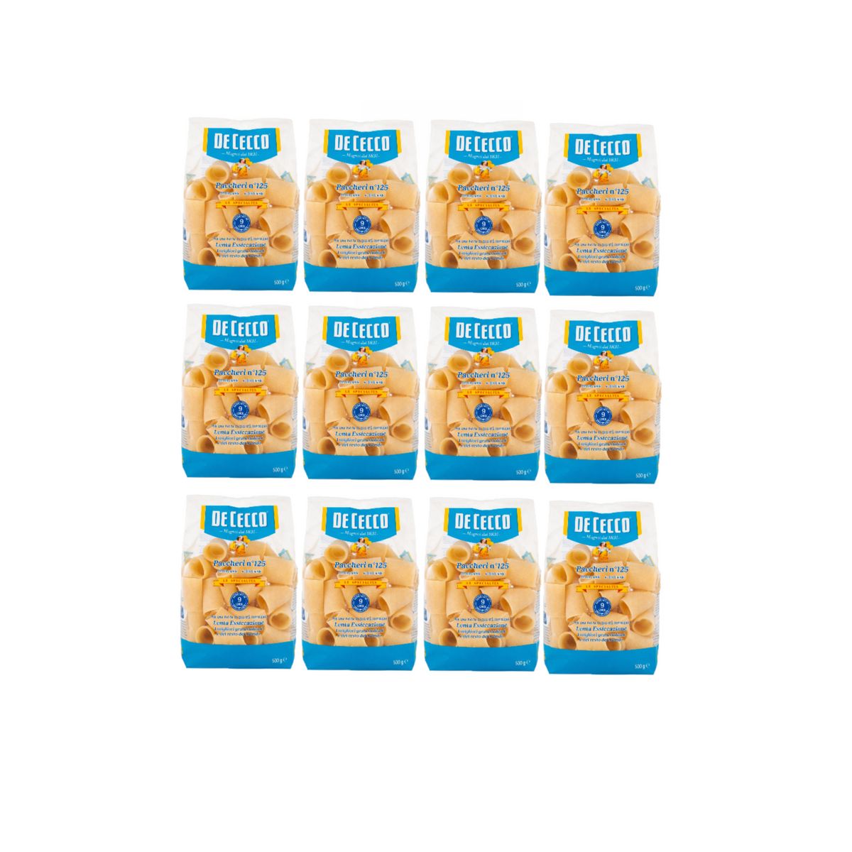 De Cecco Paccheri n°125 500 Gr. - 12 Pieces