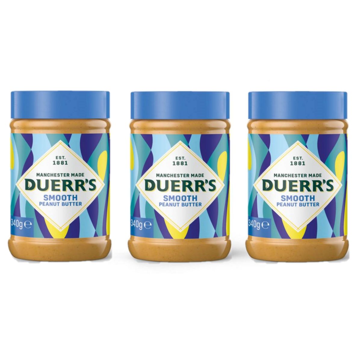 Duerr's Smooth Burro D'arachidi 340 Gr - 3 Pezzi