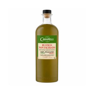 Carapelli Rustico Unfiltered Extra Virgin Olive Oil 100% Italian 1 L – Cold Extracted