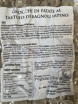 Central Funghi Kartoffelgnocchi mit Trüffel von Bagnoli Irpino 500 Gr._1