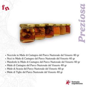 Fantasia Napoletana Box Natalizio “Preziosa” – Selezione di Mieli del Vesuvio & Frutta Secca in Miele