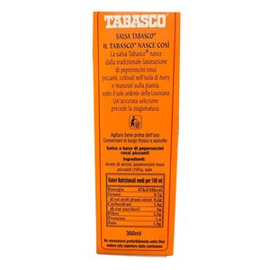 Tabasco Salsa Originale McIlhenny 360 ml – Salsa Piccante Iconica a Base di Peperoncini Rossi_1