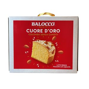Balocco Cuore D’Oro Senza Canditi 700 g – Colomba Pasquale con Glassa e Mandorle