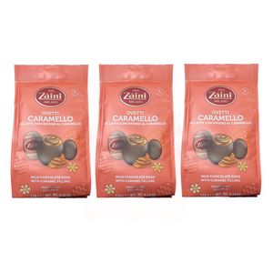 Zaini Caramel Chocolate Eggs 118 g – Milk Chocolate with Salted Caramel Filling_0