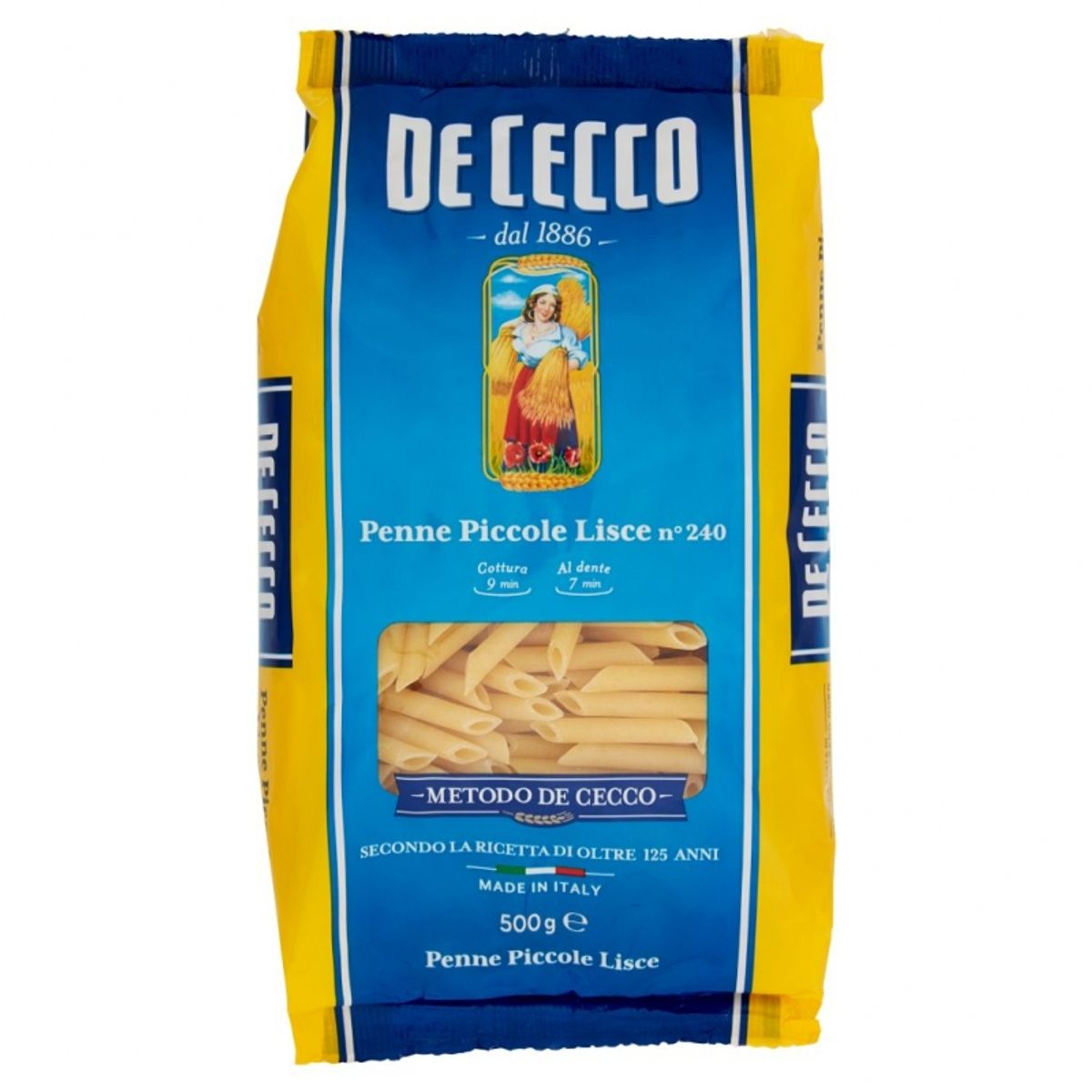 De Cecco Small Smooth Penne n° 240 500 Gr.