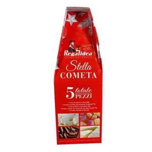 Regalidea Cesta Regalo Dolce “Stella Cometa” – 5 Specialità Italiane: Torta Paradiso, Torrone Pernigotti, Praline Vergani e Dolci Feletti_1