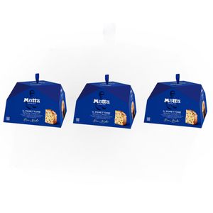 Motta Panettone Without Candied Fruit 1kg – With Corinth and Sultana Raisins, Madagascar Vanilla and Wildflower Honey – Bruno Barbieri Edition_0