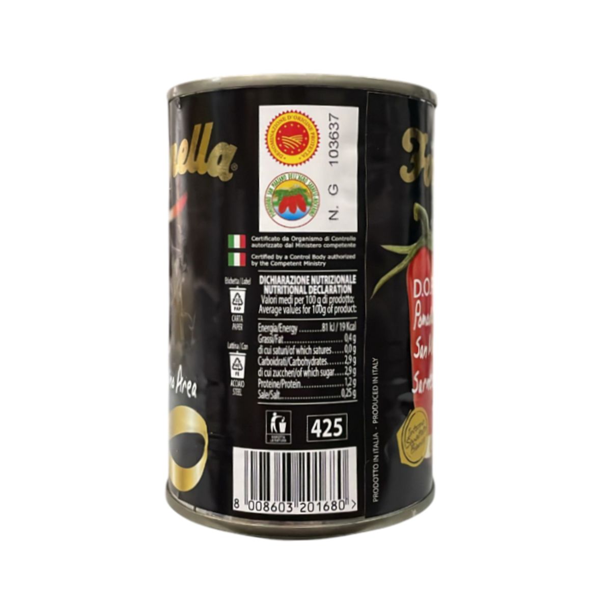 Tomates pelées Fontanella « SAN MARZANO AOP » 400 g