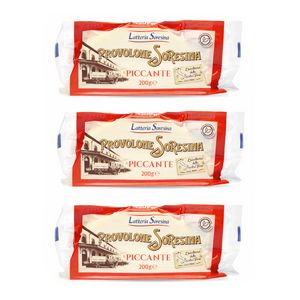 Latteria Soresina Provolone Piccante 200 g – Formaggio Stagionato dal Gusto Intenso_0
