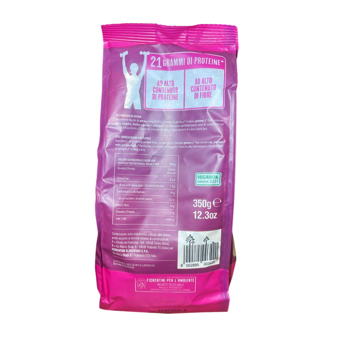 Fiorentini Super Protein Haferflocken 350g
