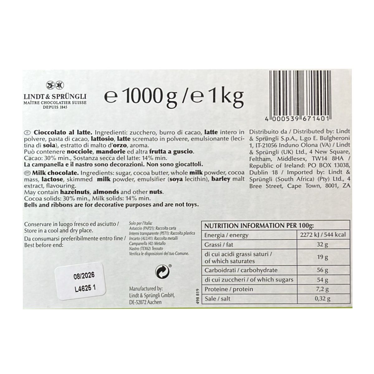 Lindt Goldhase XL 1 kg