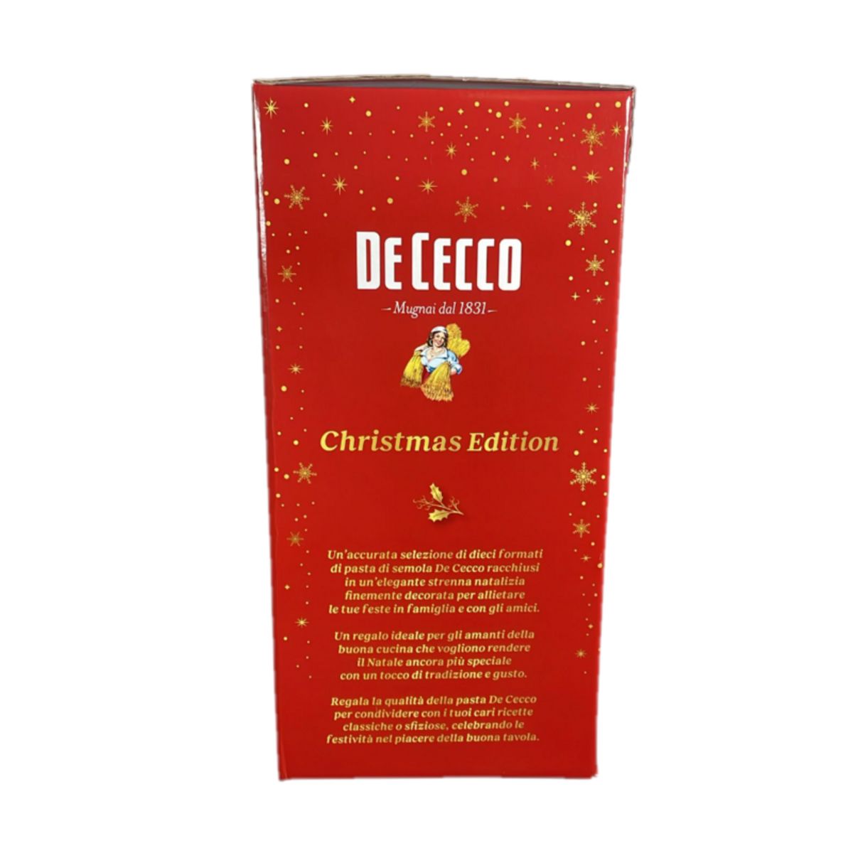 Valigetta De Cecco Christmas Edition 5KG – Selezione Premium di 10 Formati di Pasta di Semola