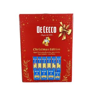 Valigetta De Cecco Christmas Edition 5KG – Selezione Premium di 10 Formati di Pasta di Semola