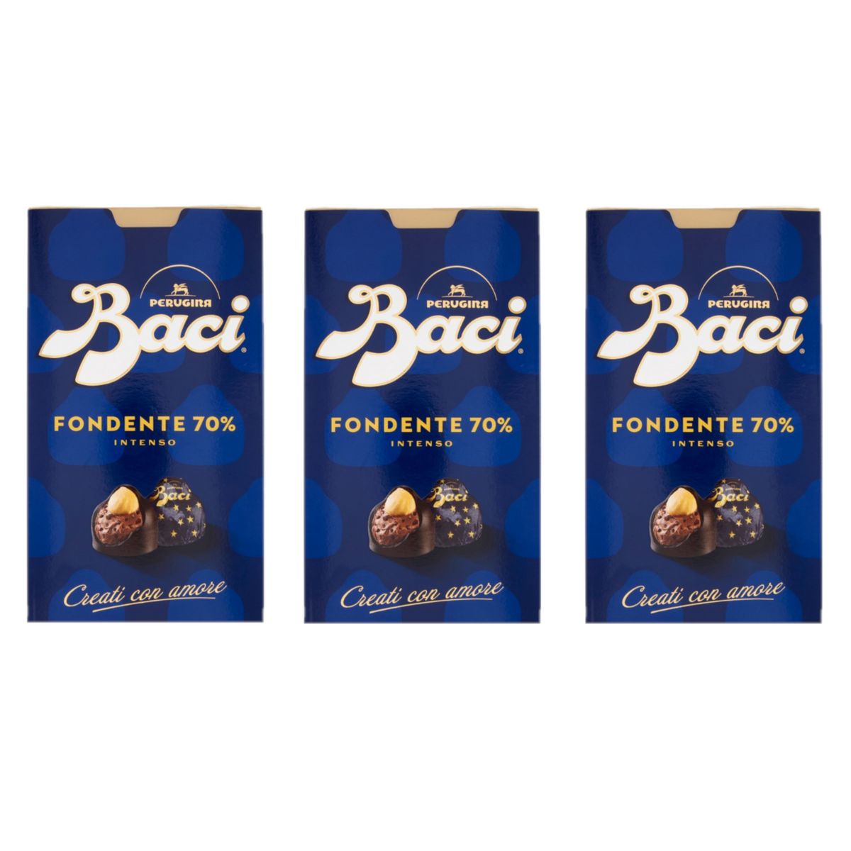 Baci Perugina Fondente 70% 200 Gr - 3 Pezzi