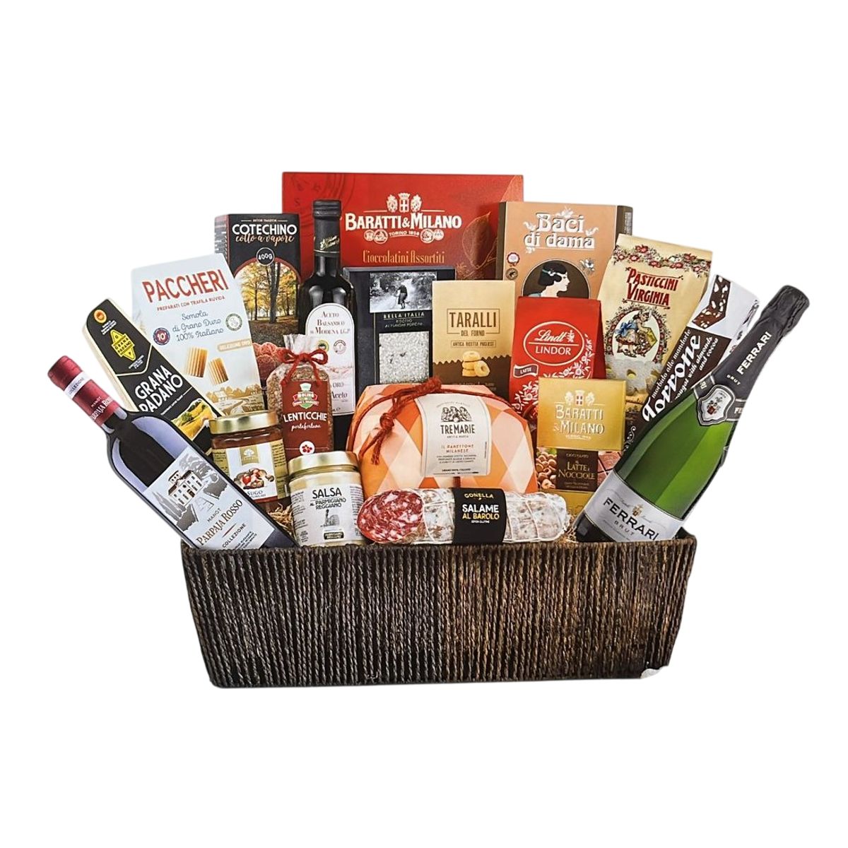 Villa Guelfa Weihnachtskorb „Delikatessen“ 20 Stück