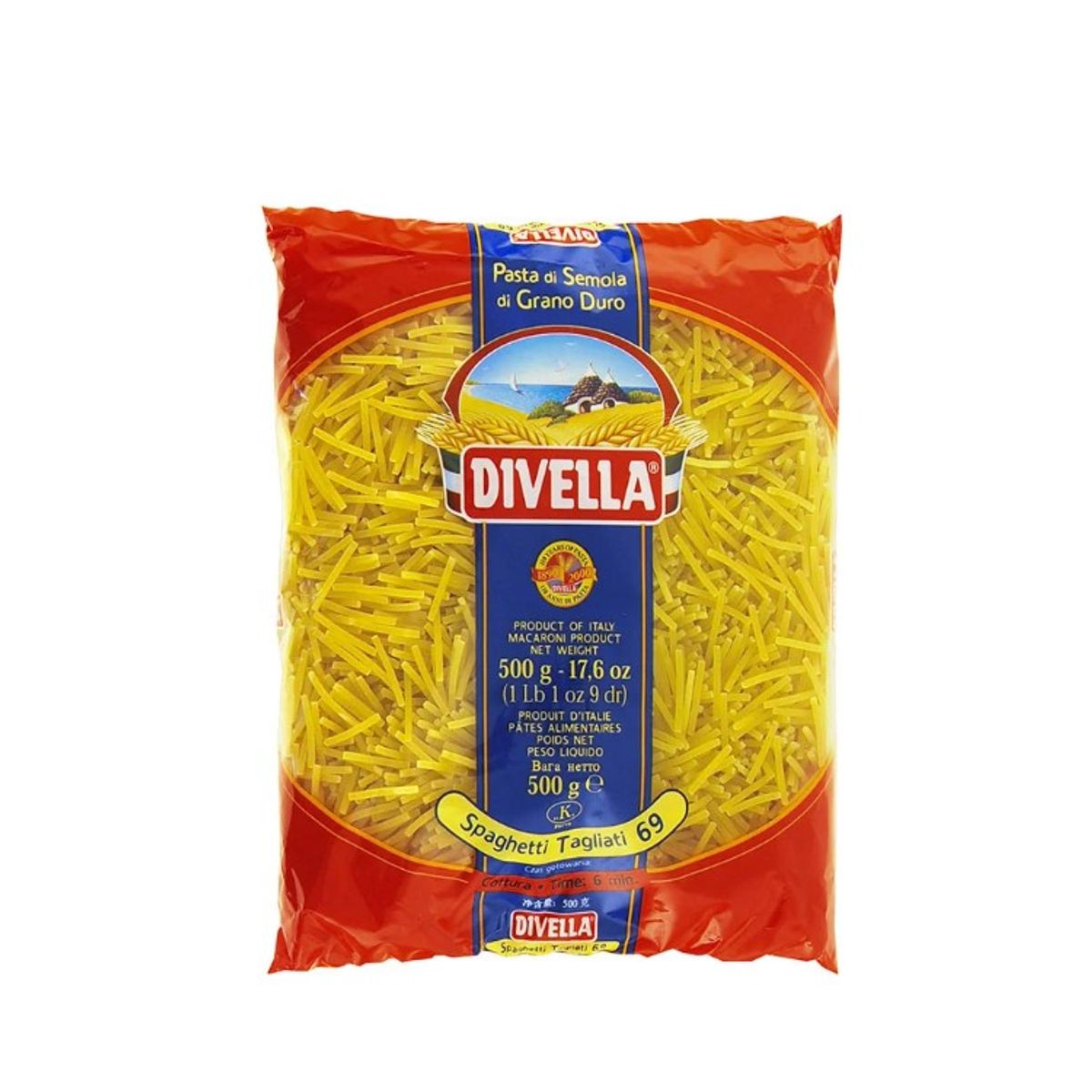 Divella spaghetti tagliati 69° 500 gr