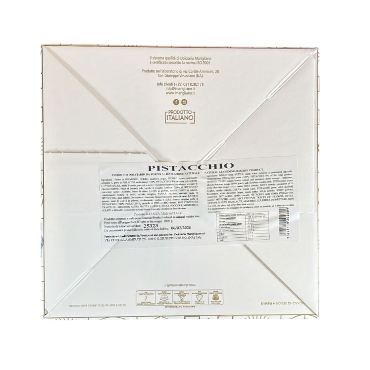 iMarigliano Panettone al Pistacchio 1 Kg