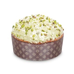 iMarigliano Panettone al Pistacchio 1 Kg – Con Crema al Pistacchio Mediterraneo e Cioccolato Bianco