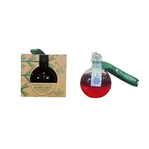 Mazzetti d’Altavilla Bitter Boule de Noël 10 cl – Liqueur Amère Italienne en Édition Cadeau Festive, Saveur Intense et Épicée