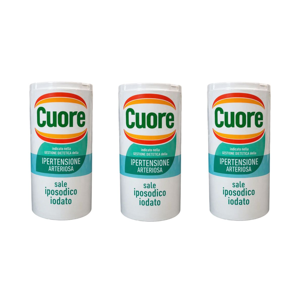 Cuore Sale Iposodico Iodato 180g - 3 pezzi