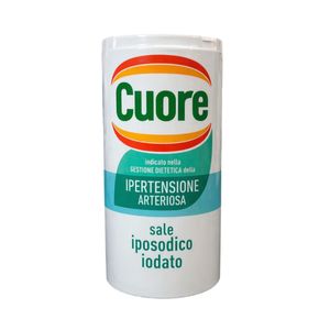 Cuore Sale Iposodico Iodato 180g – Sale Dietetico a Ridotto Contenuto di Sodio