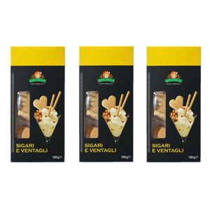Gecchele Sigari e Ventagli 100 g – Cialde Croccanti Assortite per Gelati e Dessert_0