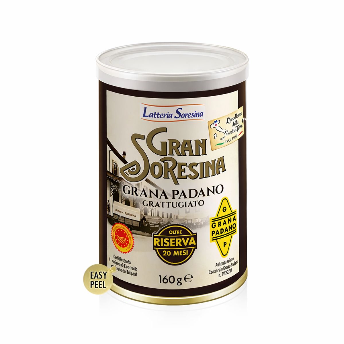 Latteria Soresina Gran Soresina Grana Padano DOP Over 20 Months Grated 160g