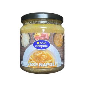 O Sole e Napule Sugo Pronto Genovese Napoletana 290 g – Salsa Tradizionale Campana a Lunga Cottura