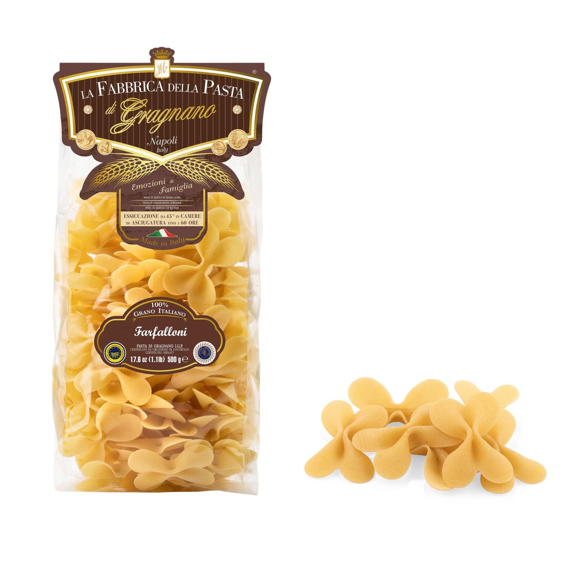 La Fabbrica della Pasta di Gragnano "I Farfalloni" Pasta di Gragnano IGP 500 Gr.