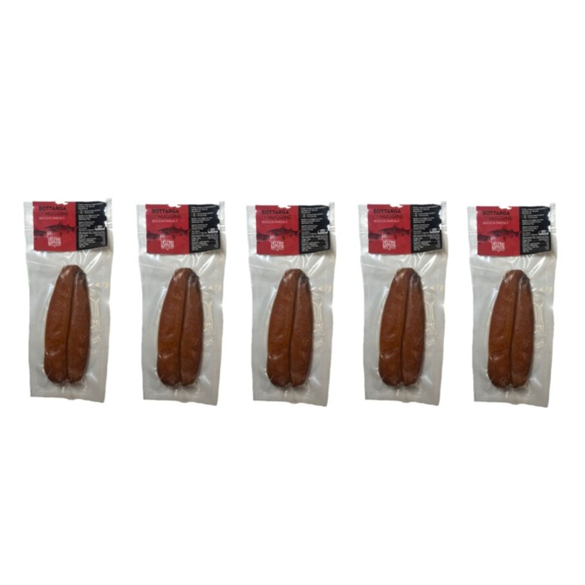 Bottarga de salmonete envasada al vacío Delfino - 150 Gr aproximadamente - 5 Piezas