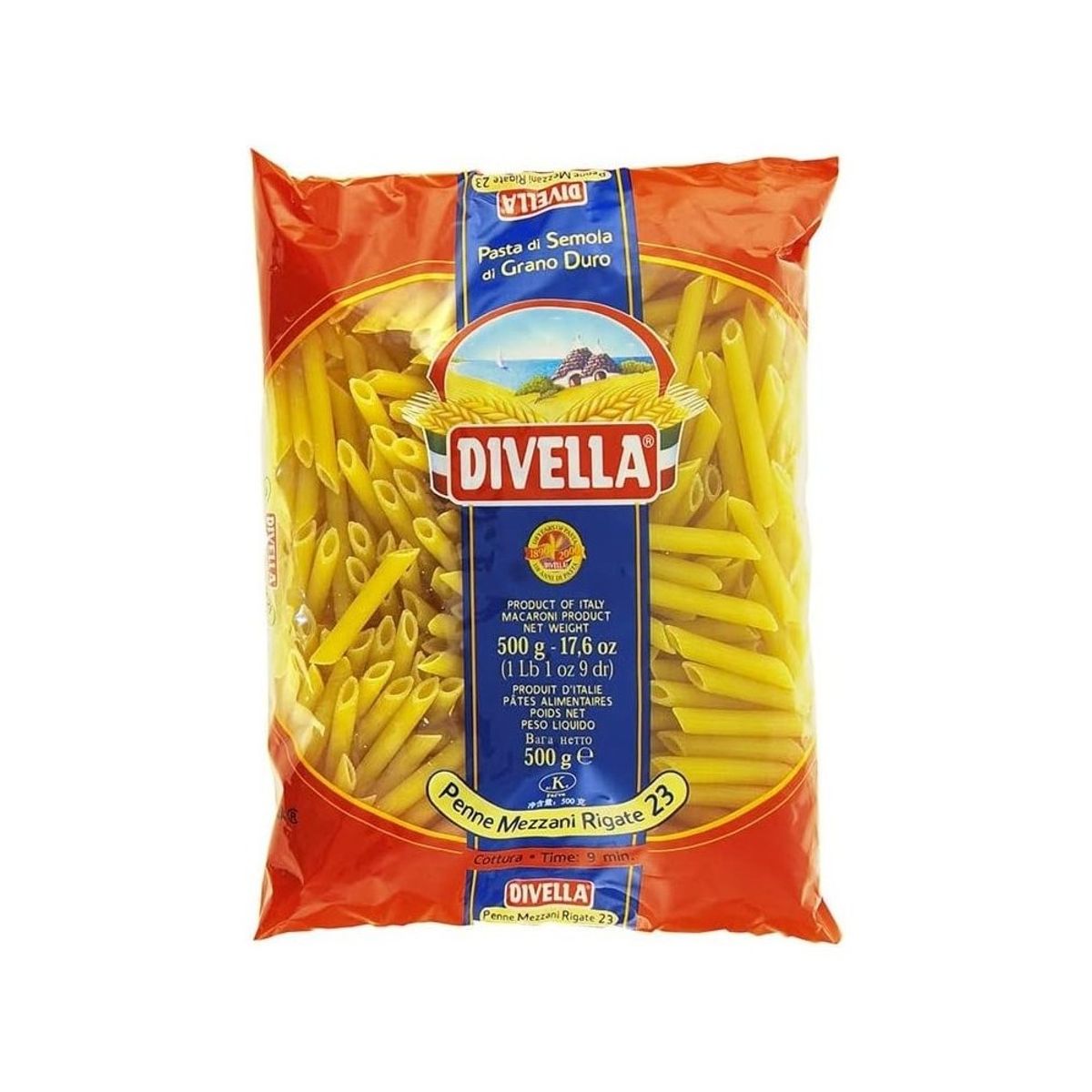 Divella Penne Mezzani Rigate N°23 500 Gr.
