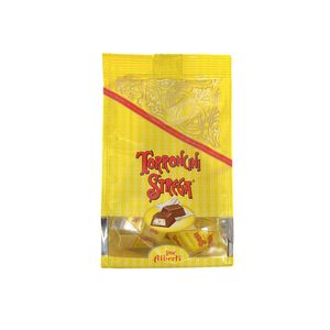 Strega Alberti Torroncini 150 g – Weiche Nougat-Pralinen mit Strega-Likör, Überzogen mit Zartbitterschokolade