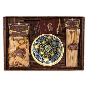 la Fabbrica della Pasta di Gragnano  „Amalfi-Geschenkbox mit Suppenteller und Nudeln“ Gragnano IGP-Nudeln