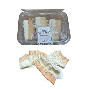 Antico Forno Chiacchiere al Cioccolato Bianco 250 g – Dolce Tradizionale Ricoperto di Cioccolato Bianco