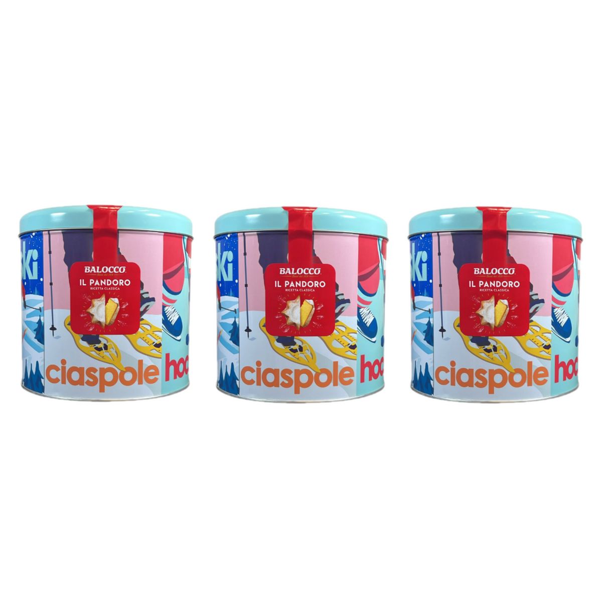 Balocco Pandoro in a Tin 750g - 3 Pieces