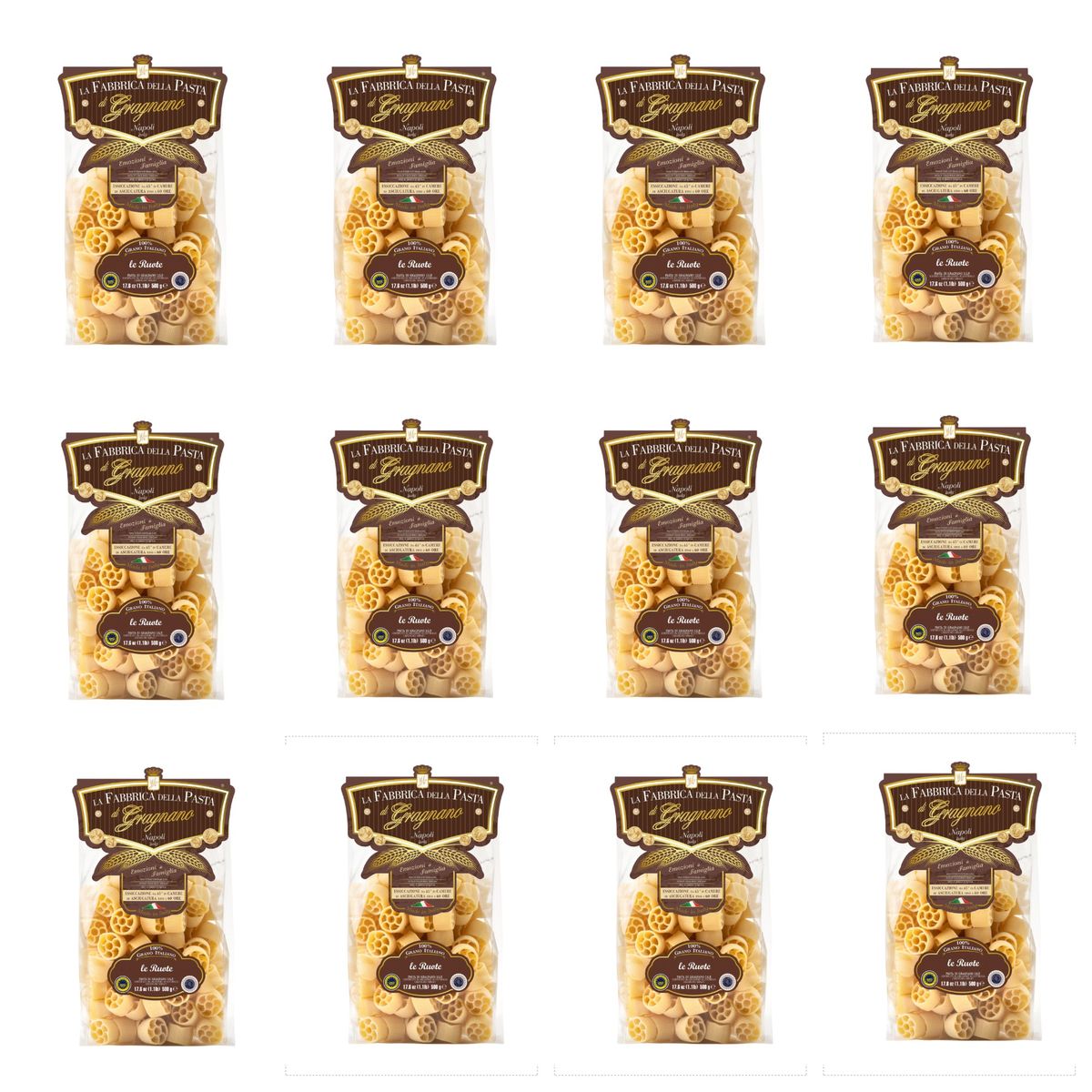La Fabrique de Pâtes Gragnano "Le ruote" Pâtes Gragnano IGP 500 Gr.