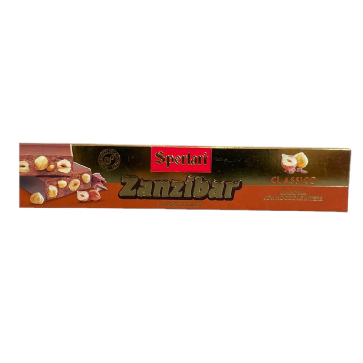 rlari Zanzibar Classico – Tavoletta di Cioccolato al Latte e Gianduia con Nocciole Intere Tostate 150g