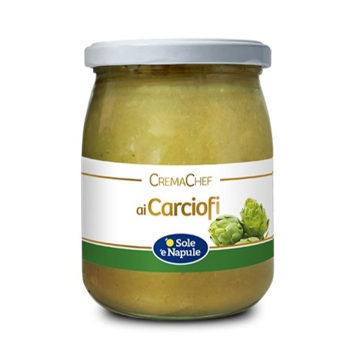 O lenguado e crema de alcachofas Napule 540 Gr.
