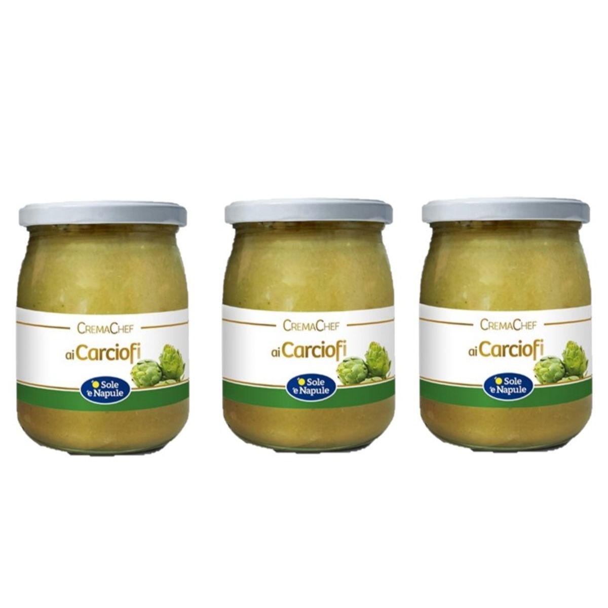 O lenguado e crema de alcachofa Napule 540 Gr - 3 Piezas