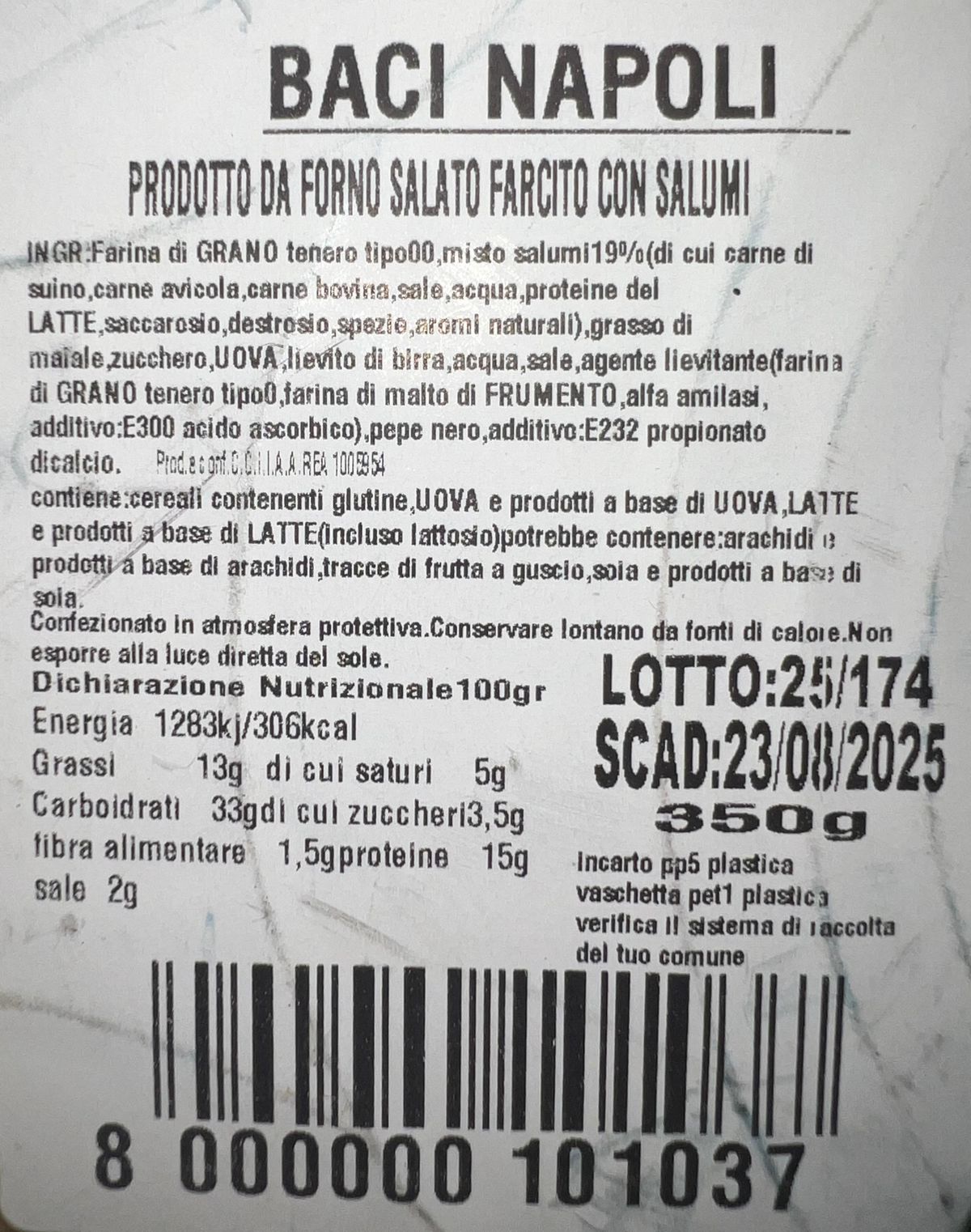 Garofalo Spécialité Baci Napoli 350 Gr.