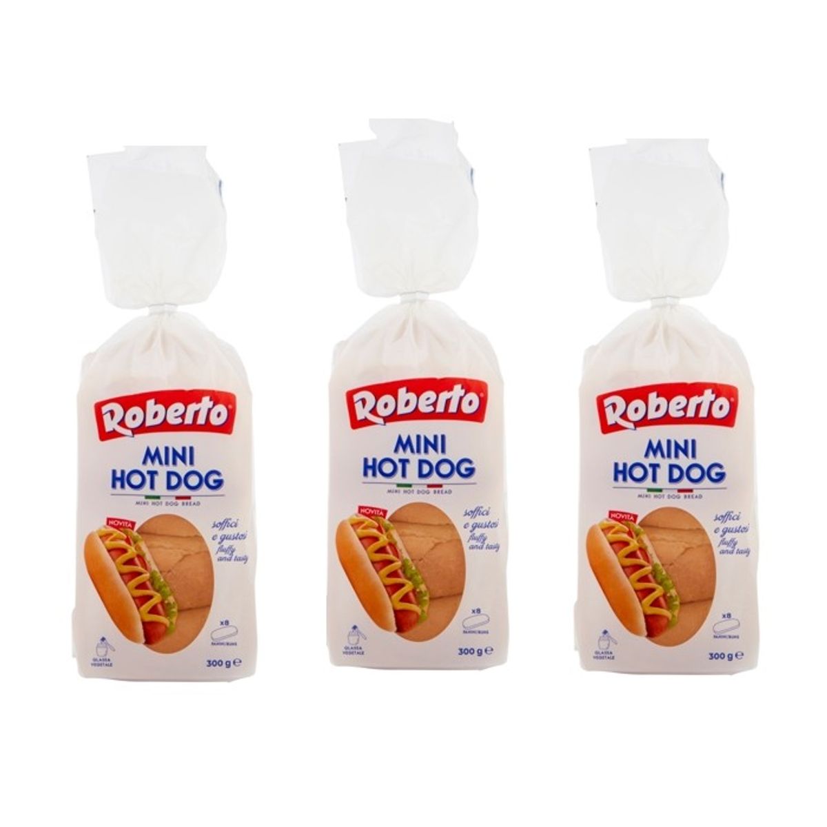 Roberto mini hot dog 8 panini 300 Gr.