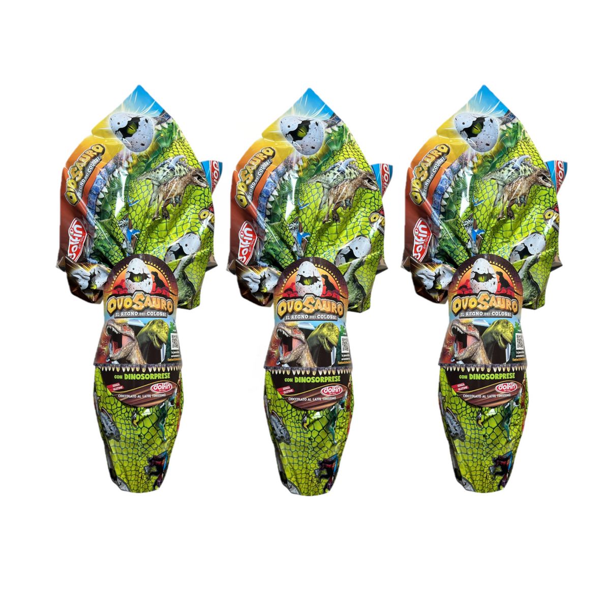 Dolfin Ovosauro Milchschokoladenei 220 g - 3 Stück