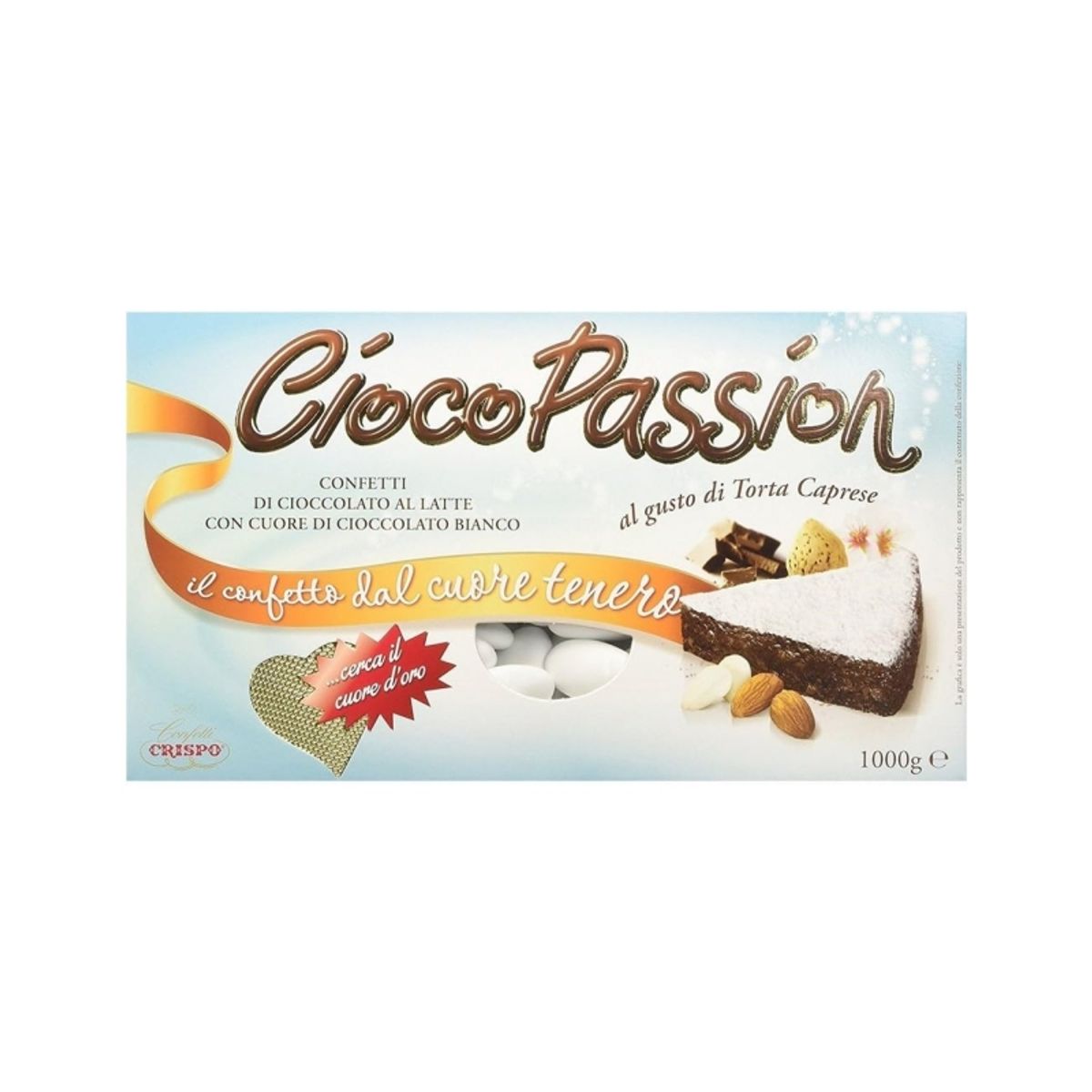 Crispo Confetti CiocoPassion Torta Caprese 1 kg.